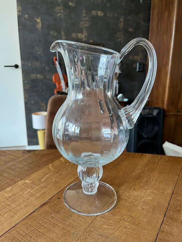 Krosno Poland Handgeblazen Water- of Sapkan - 30cm Hoog, Antiek en Kunst, Antiek | Glas en Kristal, Ophalen of Verzenden
