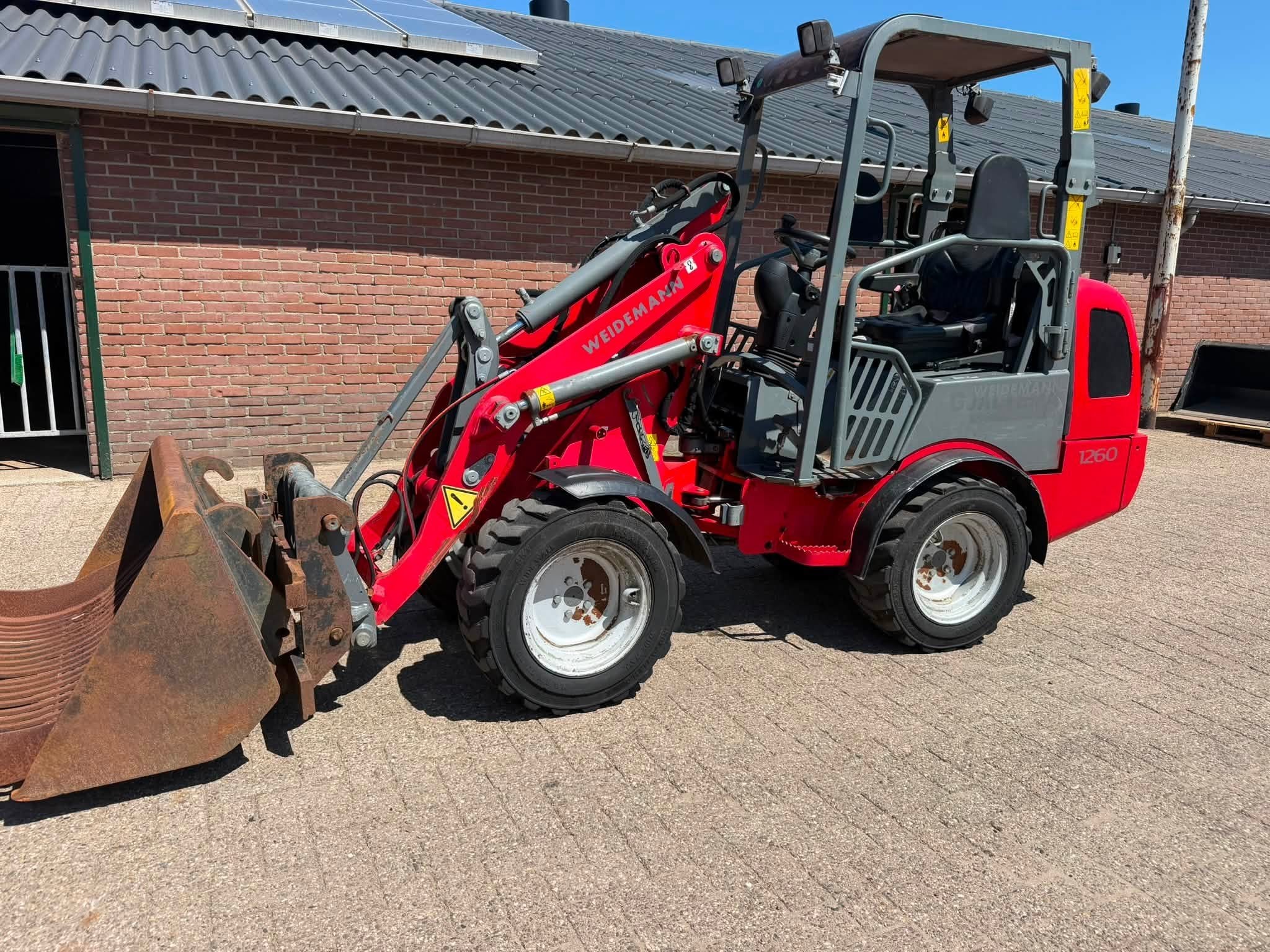 Weidemann 1260 shovel Loader (bj 2013), Zakelijke goederen, Machines en Bouw | Kranen en Graafmachines, Wiellader of Shovel