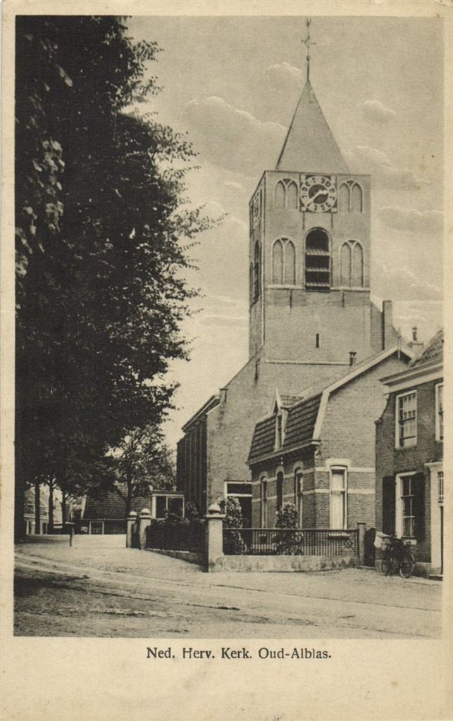 Ned. Herv. Kerk. Oud Alblas. - 1943 gelopen, Verzenden, 1940 tot 1960, Gelopen, Noord-Brabant