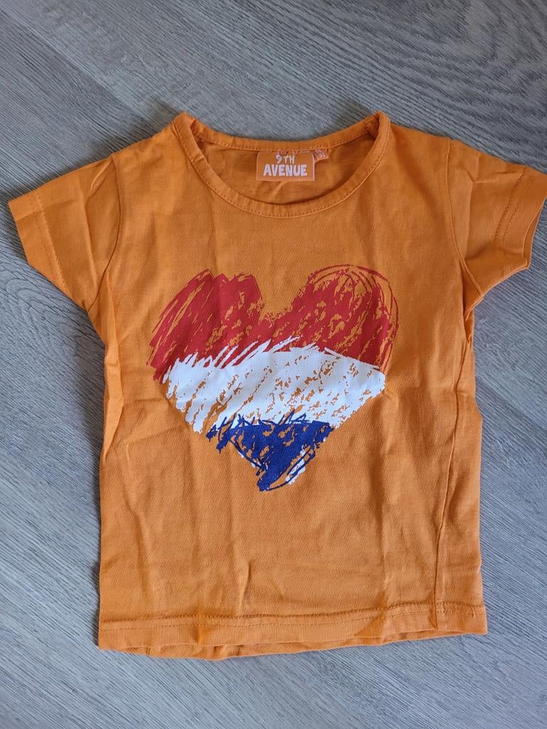 Oranje Koningsdag shirt maat 86-92, Kinderen en Baby's, Babykleding | Maat 86, Ophalen of Verzenden