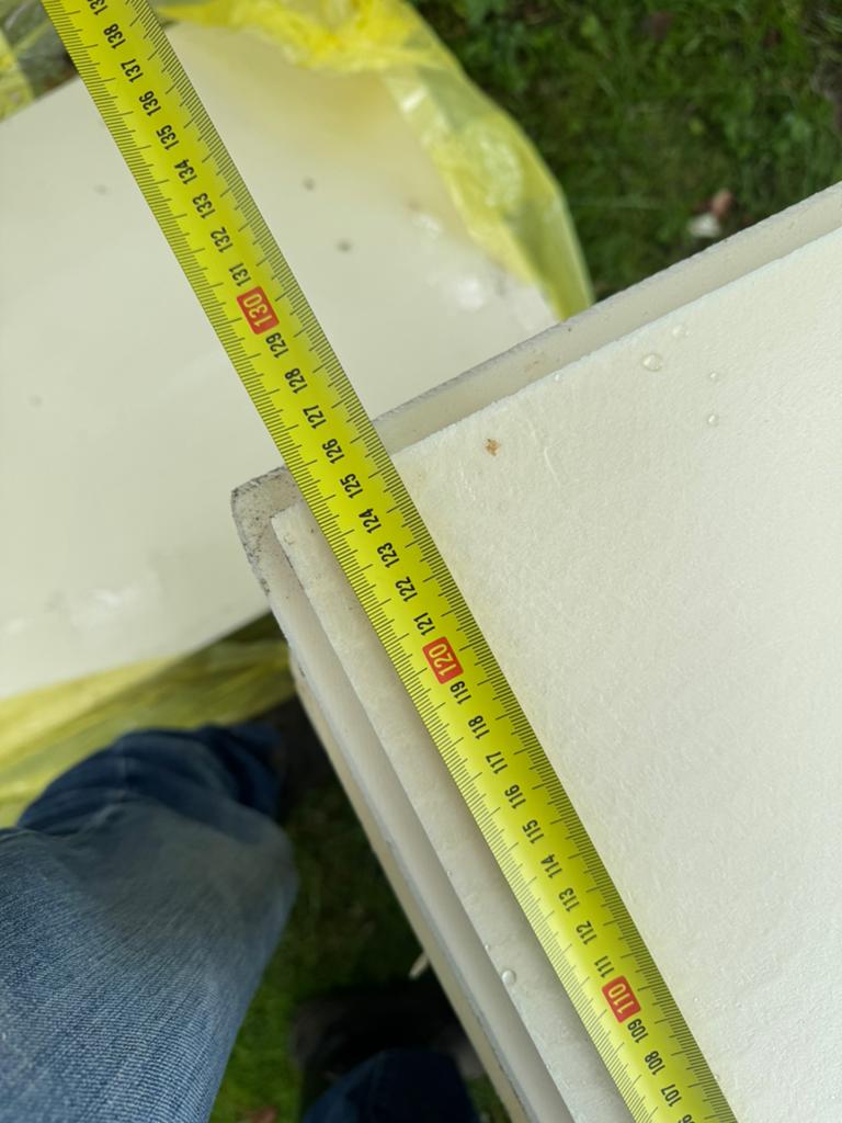 3x XPS isolatieplaten 120x60x4 cm met sponning, Ophalen