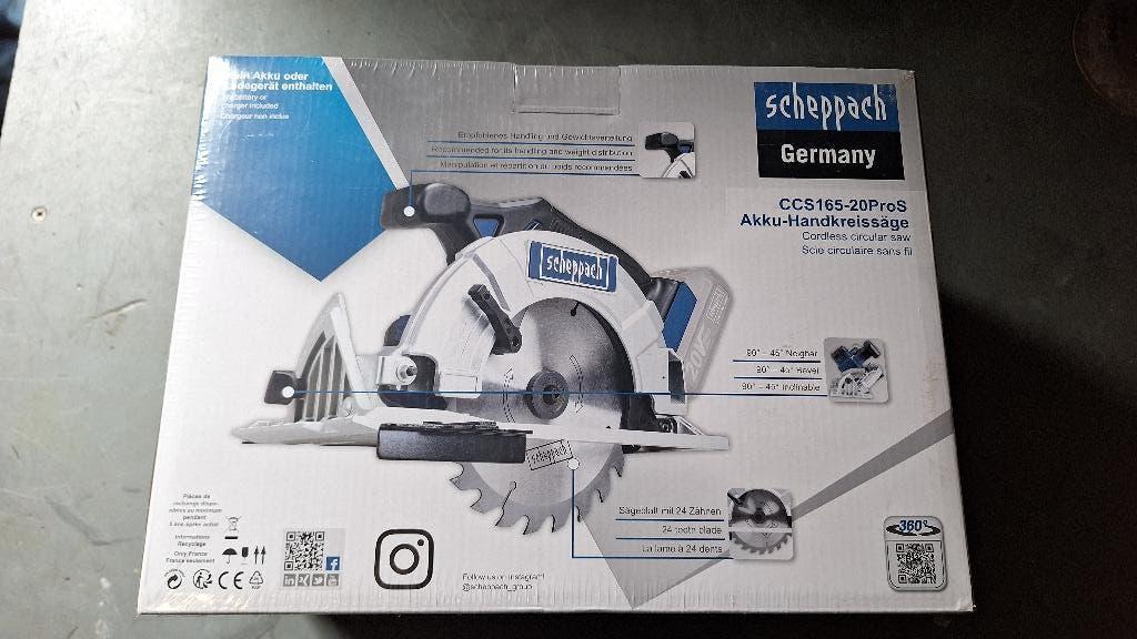Scheppach ccs165-20 Pro s Accu Cirkelzaag NIEUW!, ., Nieuw, Ophalen of Verzenden, .