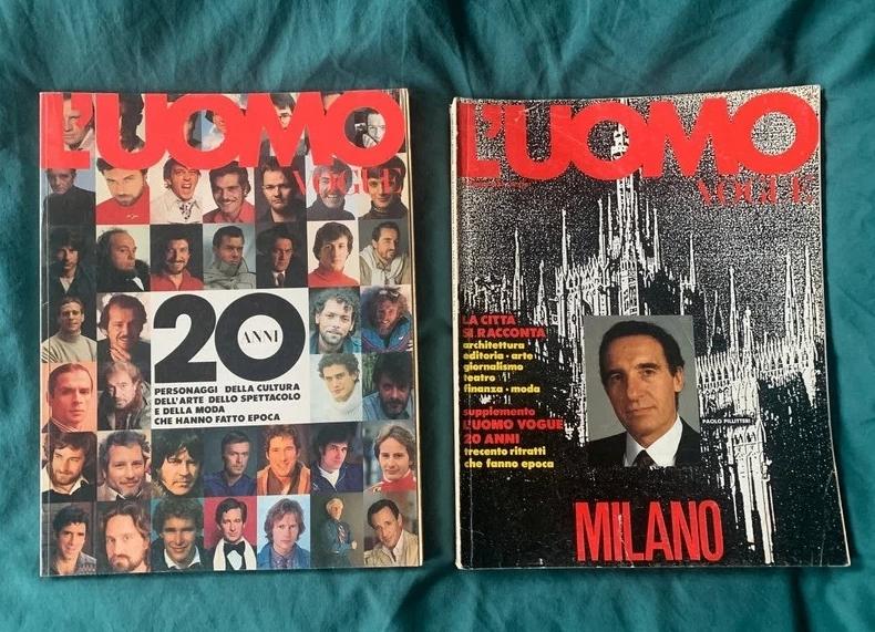 L’Uomo Vogue October 1987 Versace / Armani / Bowie / Warhol, Ophalen of Verzenden, Muziek, Film of Tv