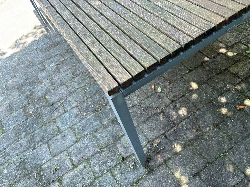 Teakhouten tuintafel, Ophalen, Gebruikt, Rechthoekig, Teakhout