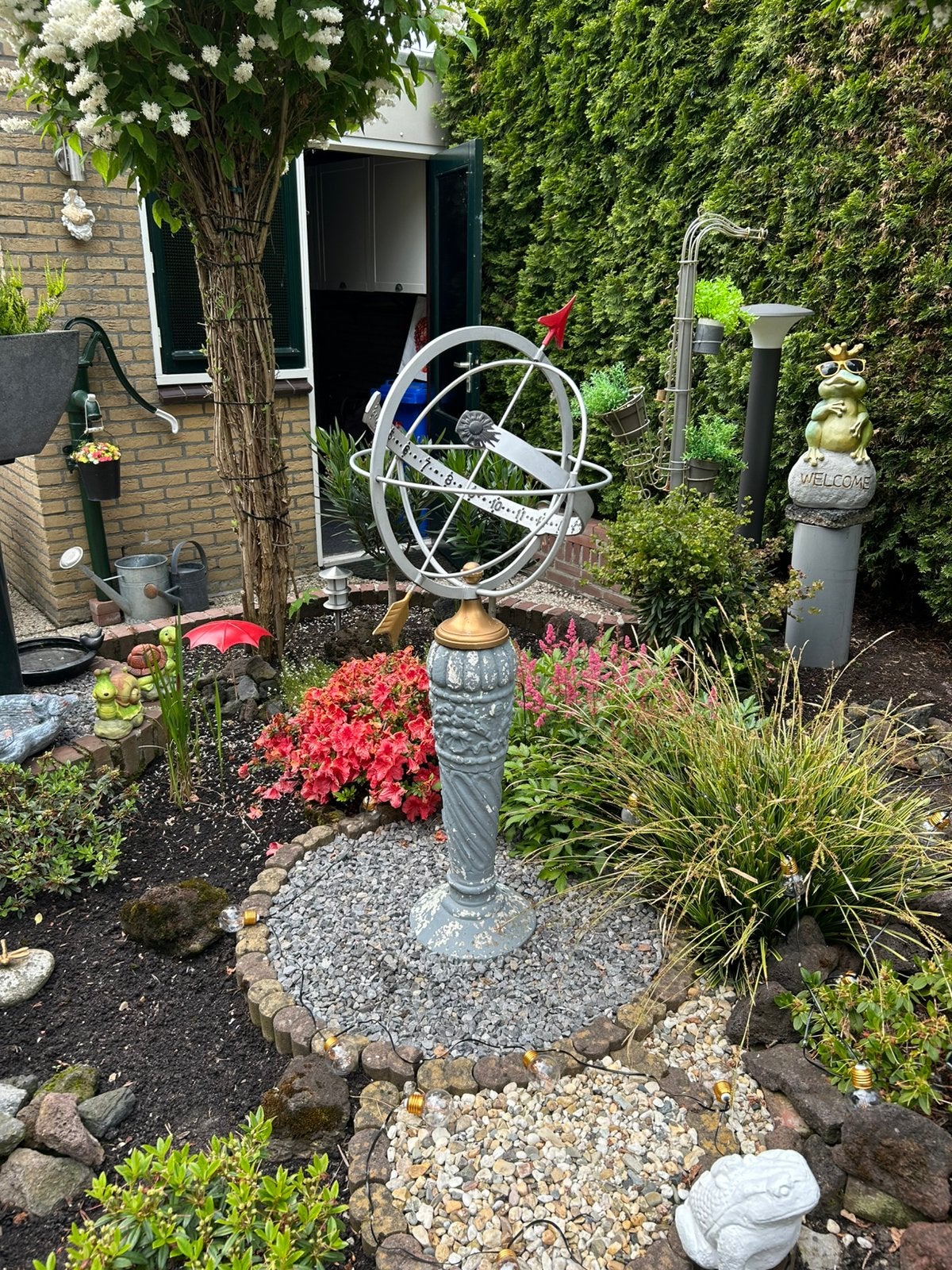 Zonnewijzer, Tuin en Terras, Ophalen, Gebruikt, Minder dan 30 cm, Rond
