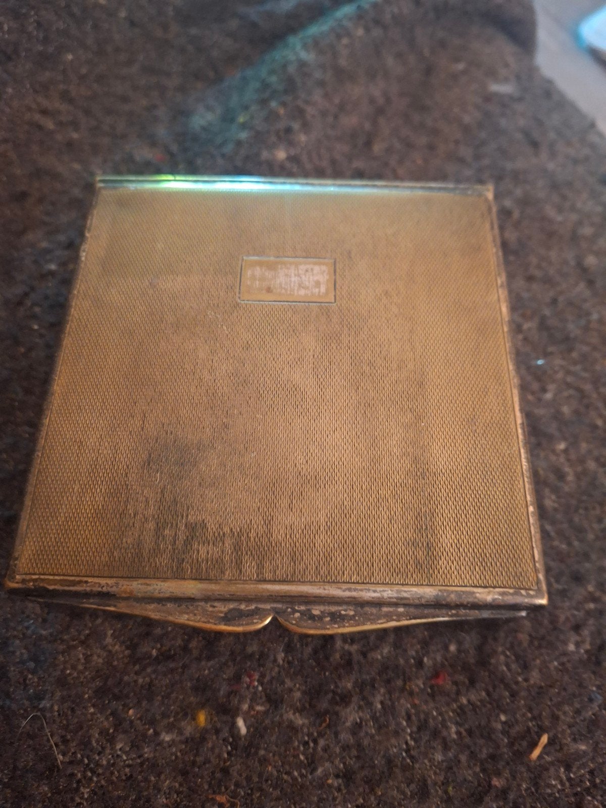 Vintage zilveren sigaretten kistje, Ophalen of Verzenden