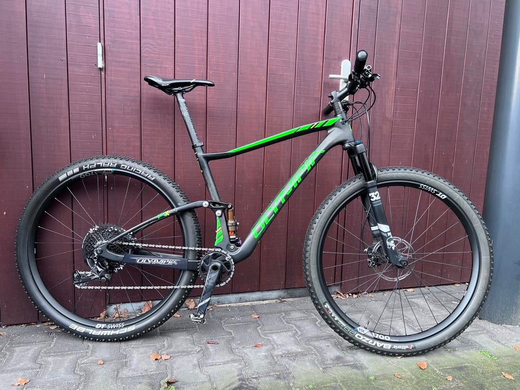 Olympia F1X Carbon  sram GX eagle Fox vering maat L 50cm, Fully, 49 tot 53 cm, Zo goed als nieuw, Ophalen