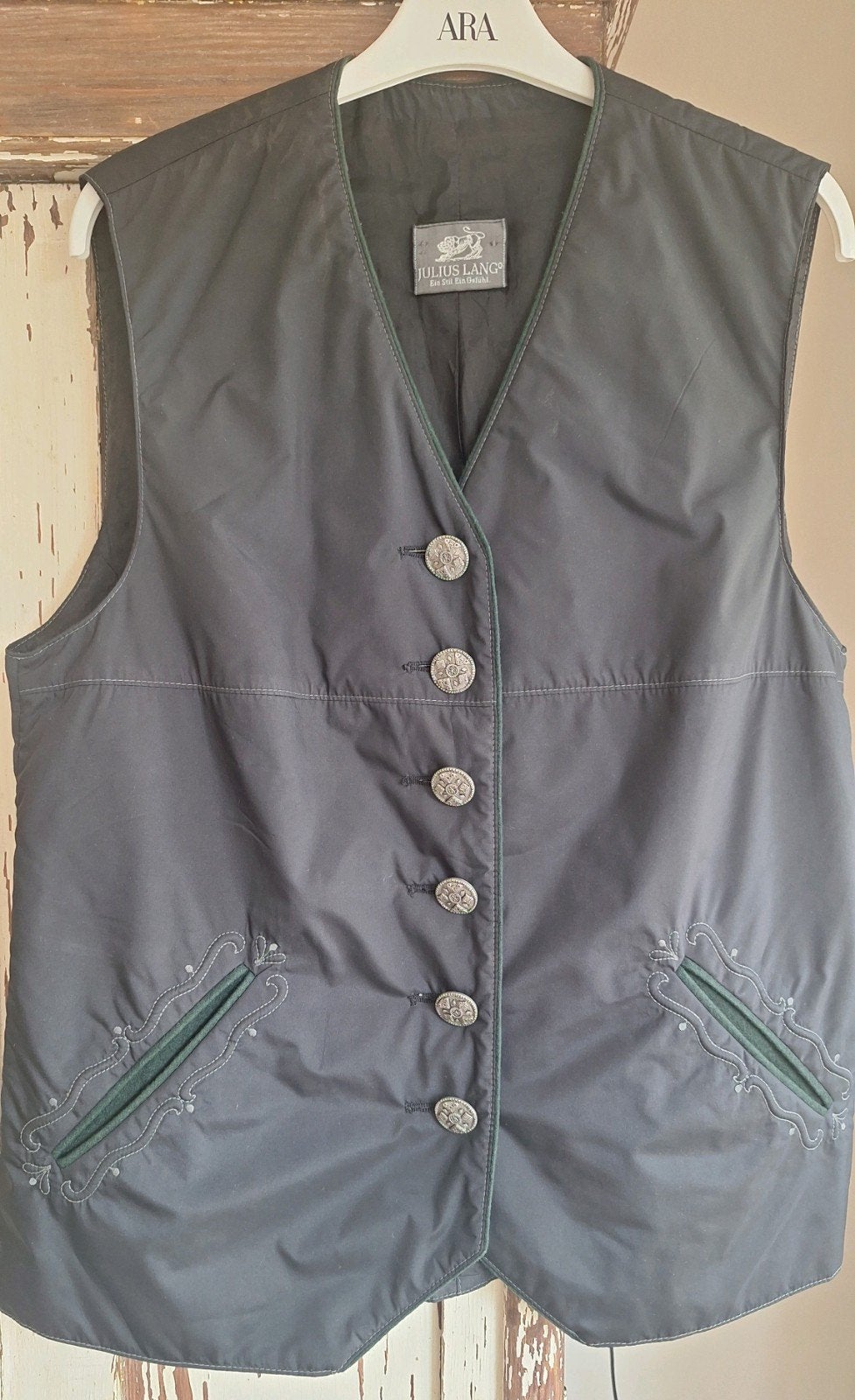 Trachten Tiroler gilet 38 bodywarmer 38 Julius Lang, Maat 38/40 (M), Overige kleuren, Ophalen of Verzenden, Gedragen