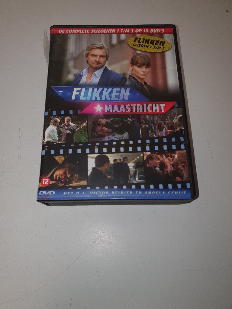 Flikken Maastricht seizoen 1 t/m 3 - 10 DVD box, Cd's en Dvd's, Gebruikt, Misdaad, Seizoen 1, Ophalen of Verzenden