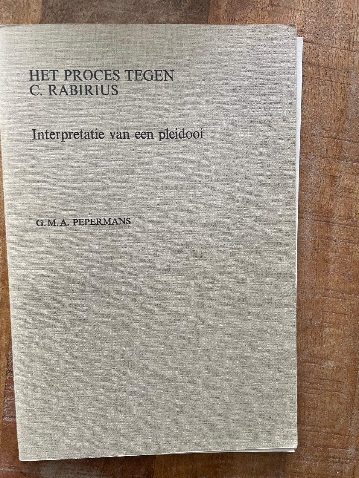Onderzoek juridisch strijdschrift van de stoicijn Cicero, Ophalen of Verzenden, Gelezen