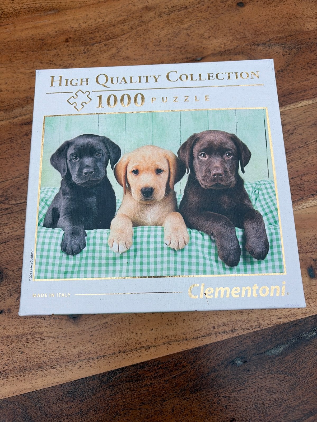 Clementoni Legpuzzel 1000 stukjes - Schattige puppy's, Ophalen of Verzenden, 500 t/m 1500 stukjes, Zo goed als nieuw, Legpuzzel