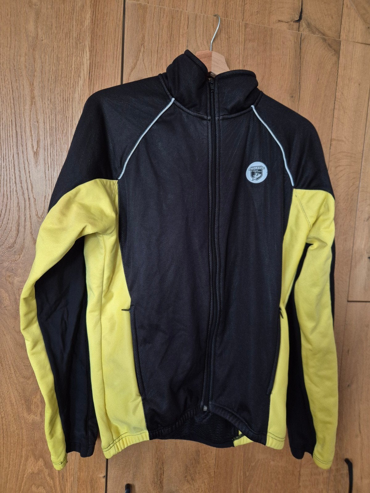 Prorace Fietsjack Zwart/Geel - Maat M, Prorace, Maat 48/50 (M), Zwart, Ophalen of Verzenden