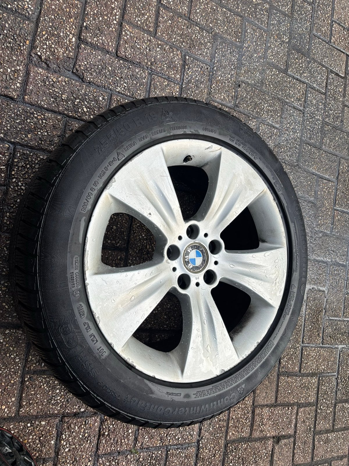 BMW X6 / 5 serie Velgen met Winterbanden (6/7 mm) -, Auto-onderdelen, Ophalen, Gebruikt, Banden en Velgen, Winterbanden