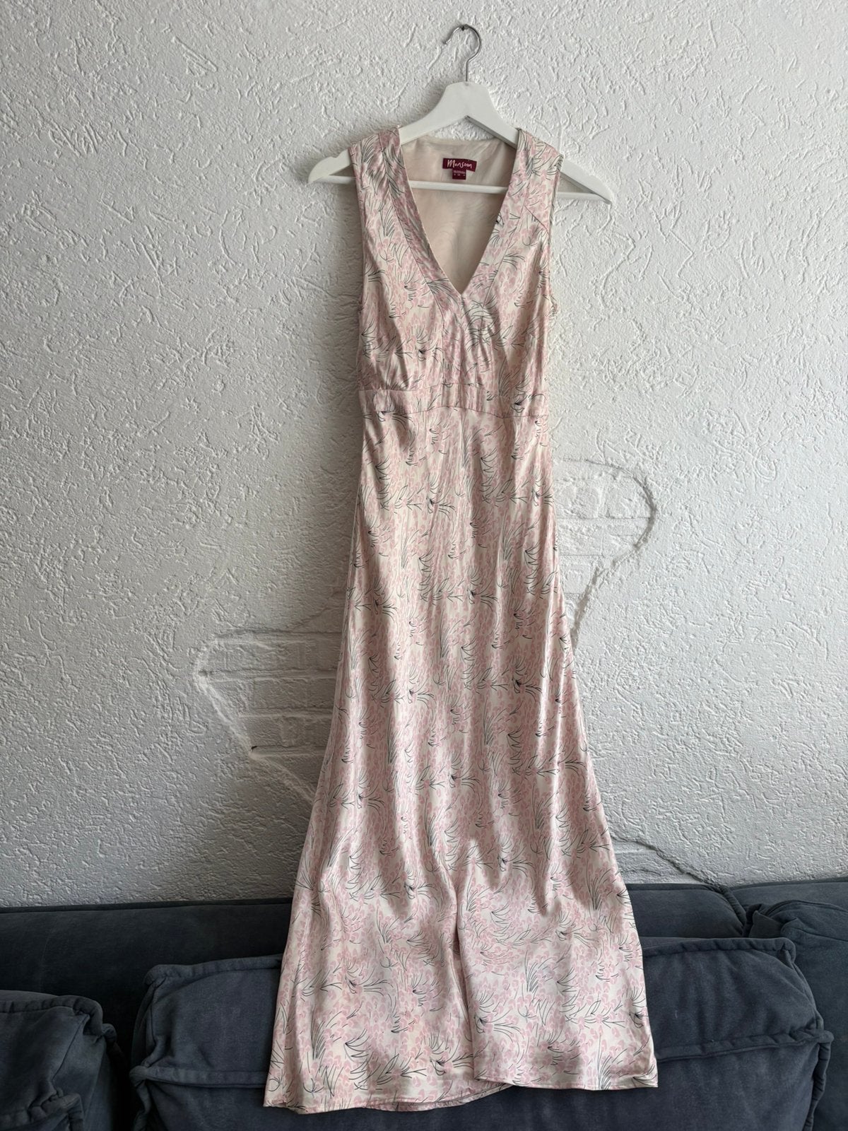 Monsoon zijden maxi jurk lichtroze 36, Kleding | Dames, Jurken, Ophalen of Verzenden, Zo goed als nieuw, Roze, Maat 36 (S)