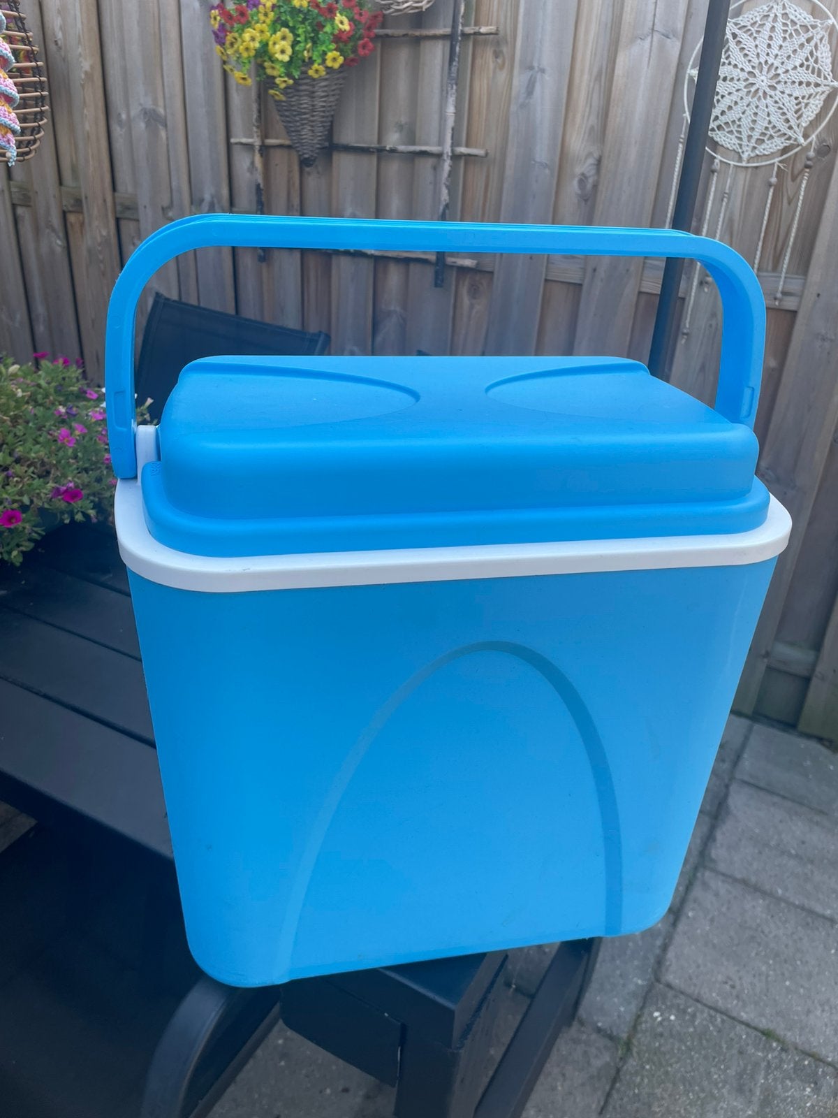 Blauwe koelbox, Caravans en Kamperen, Ophalen of Verzenden, Zo goed als nieuw, Koelelement