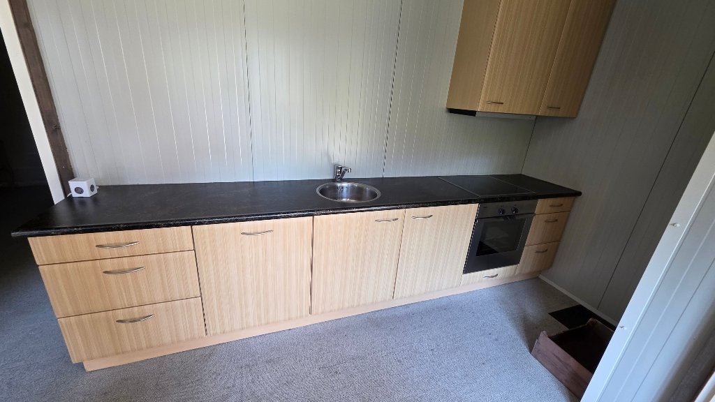keukenblok 348 breed, Ophalen, Gebruikt, Bruin, Enkelwandige keuken
