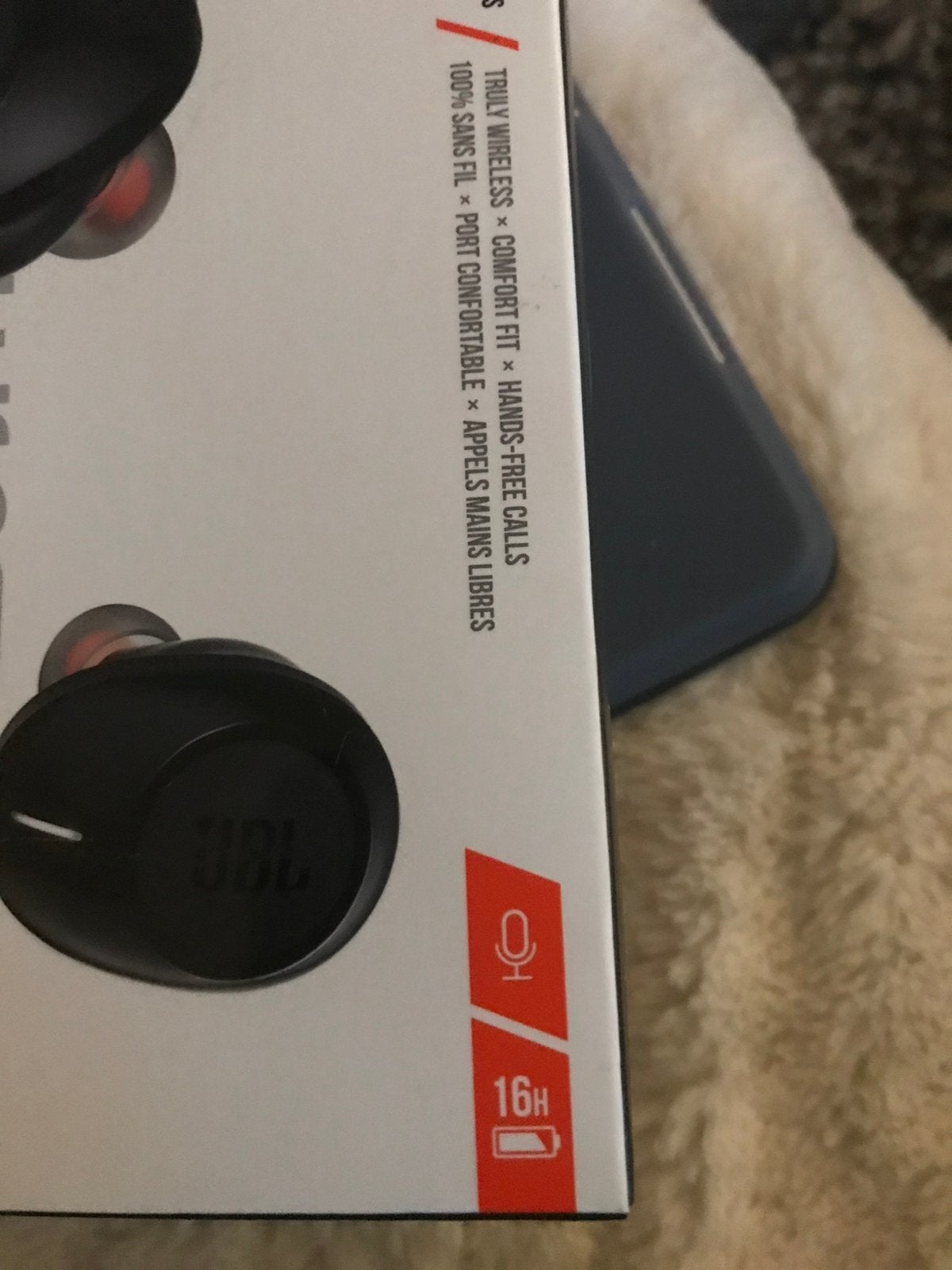 Nieuw in doos JBL Tune 120 TWS pure bass oortjes zwart, Verzenden, Zo goed als nieuw