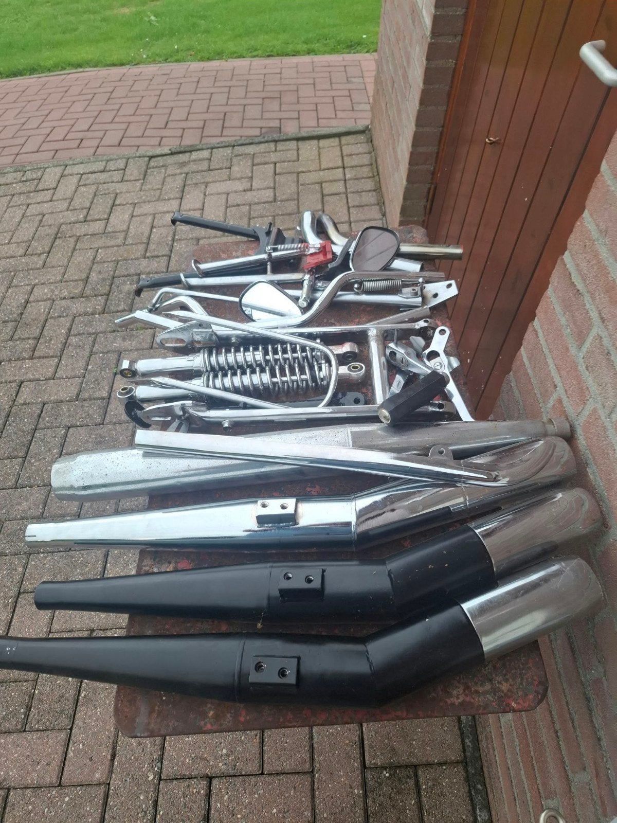 Kreidler onderdelen: uitlaten, sturen, dempers, standaards, Fietsen en Brommers, Ophalen of Verzenden, Gebruikt, Overige typen