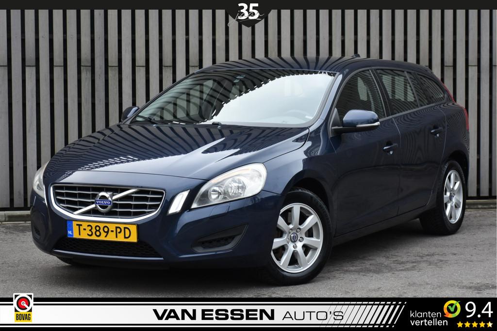 Volvo V60 2.0 T5 Kinetic Automaat Cruise Control Navigatie!, Euro 5, Blauw, 1499 kg, Geïmporteerd