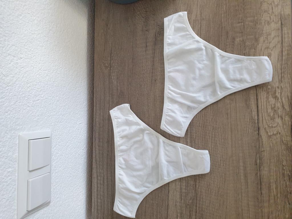 Kruidvat strings nieuw wit 2 stuks maat M prijs p.s, Kruidvat, Ophalen, Wit, String