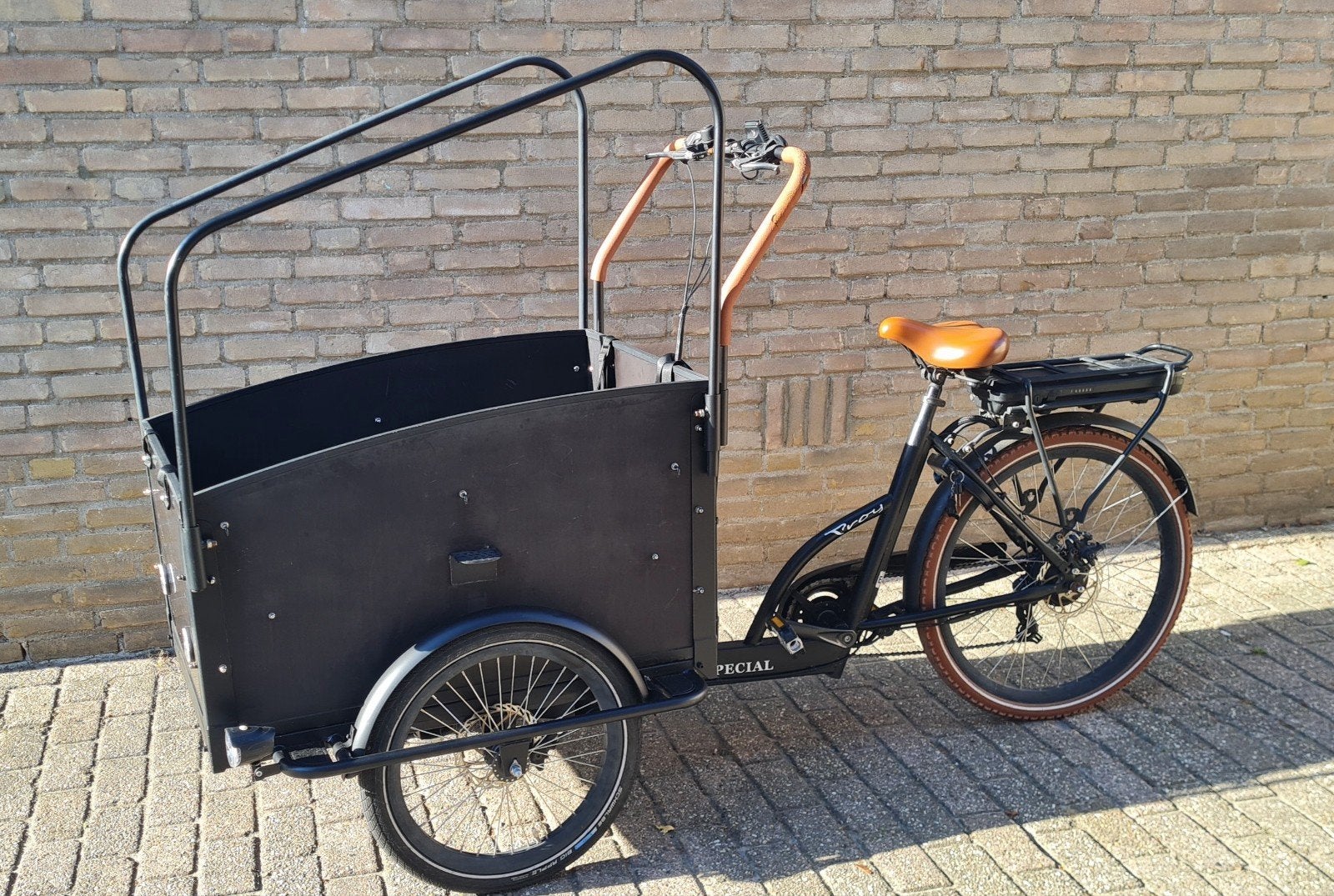 Troy E-Bike Special Bakfiets - Zo goed als nieuw, Zo goed als nieuw, 2 kinderen, Elektrisch, Schijfrem