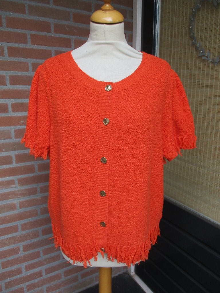 Caroline Biss, size 46, Kleding | Dames, Truien en Vesten, Ophalen, Maat 46/48 (XL) of groter, Oranje, Zo goed als nieuw