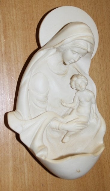 wijwaterbakje 20 cm 98951, Ophalen of Verzenden, Gebruikt, Beeld(je), Christendom | Katholiek