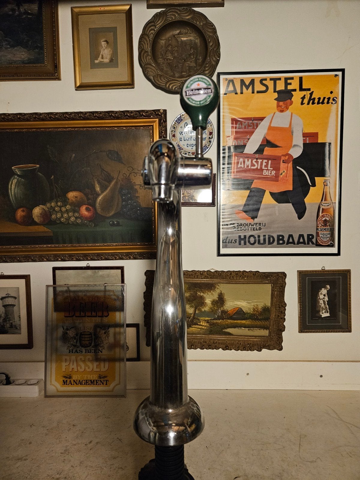 Heineken david biertap, Witgoed en Apparatuur, Ophalen of Verzenden, Gebruikt, Overige merken