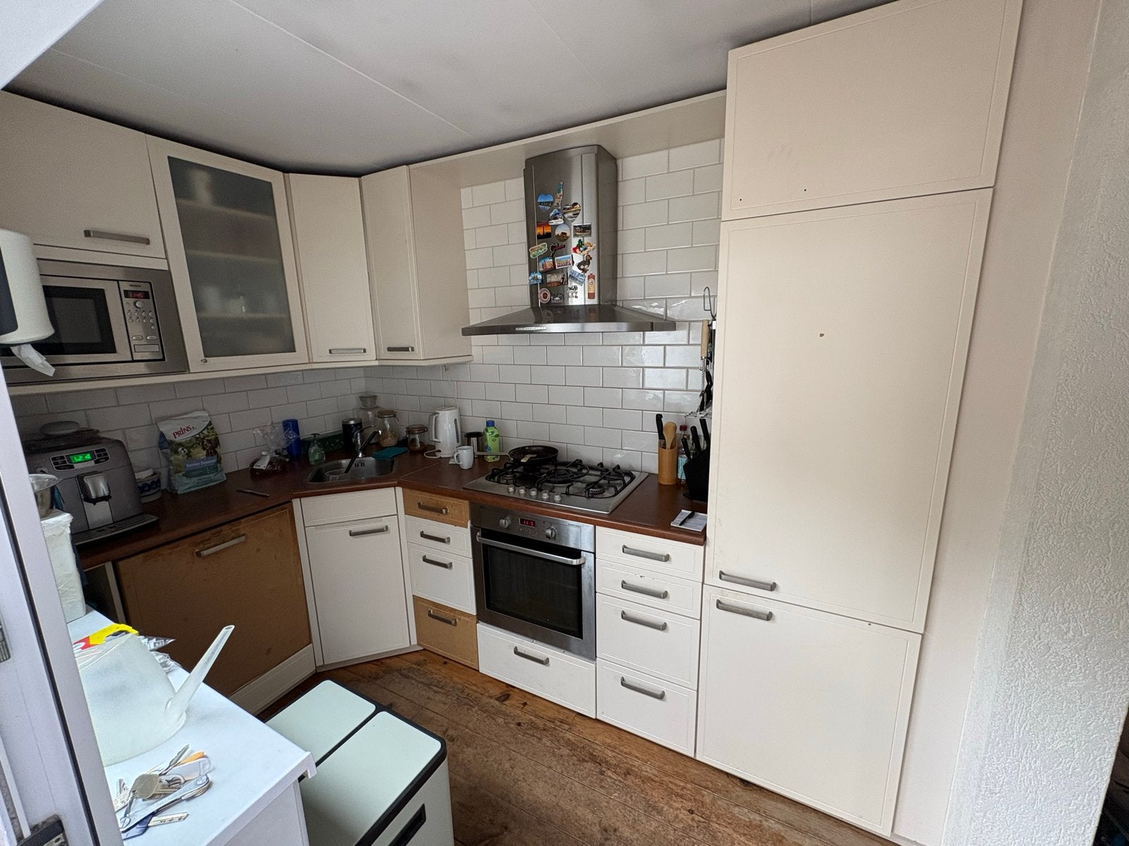 Complete Keuken met Apparatuur - Direct Beschikbaar, Ophalen, Gebruikt, Hoekkeuken, Kunststof