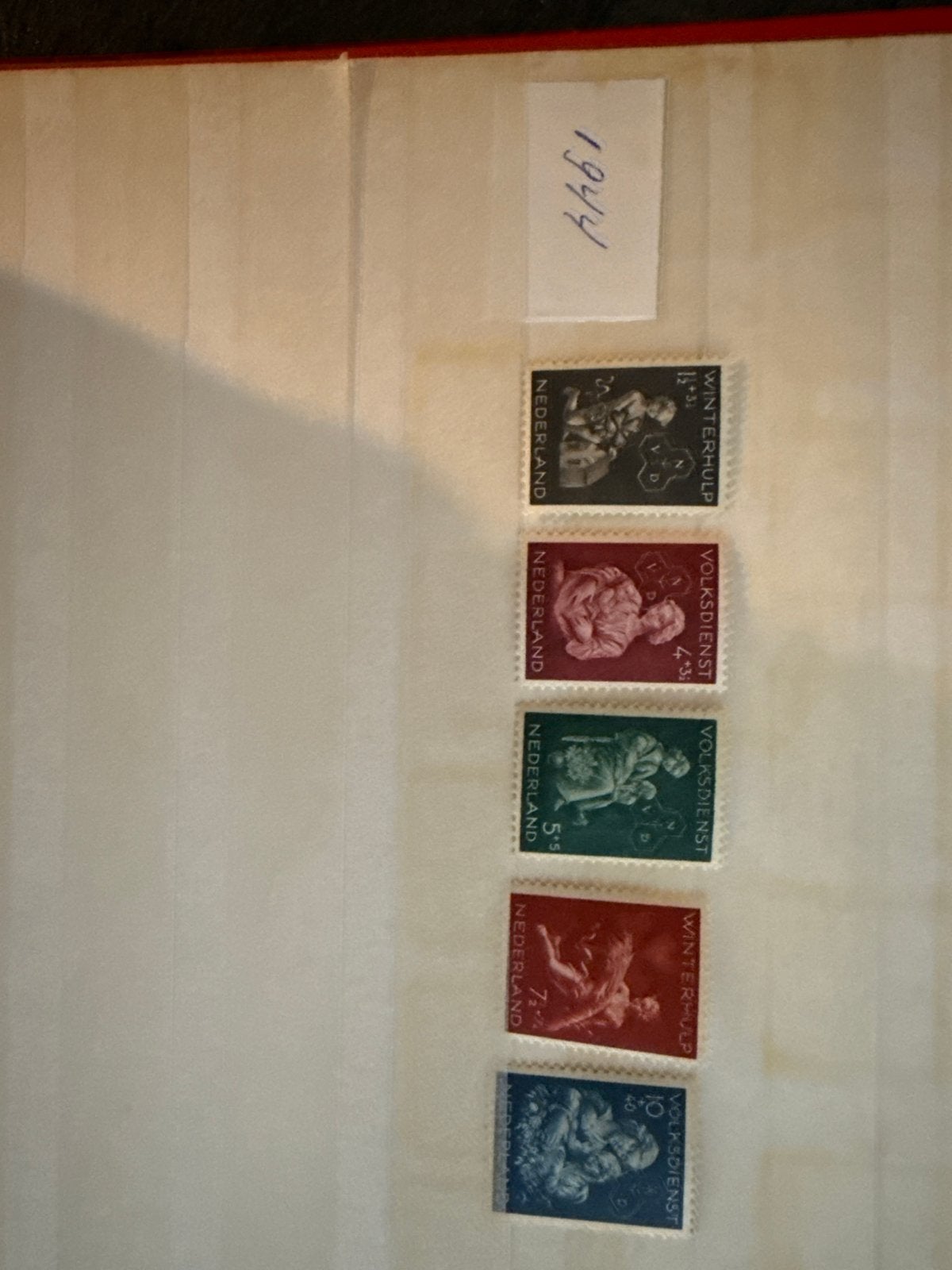 Nederlandse Postzegels 1944 - Winterhulp en Volksdienst, Postzegels en Munten, Postzegels | Nederland, Ophalen of Verzenden, Na 1940