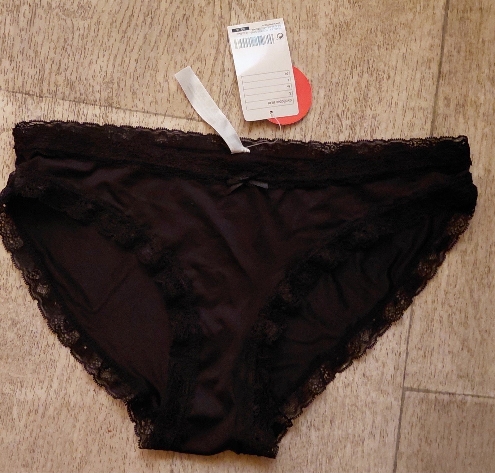 Nieuwe slip met kant, Verzenden, Zwart, Slip