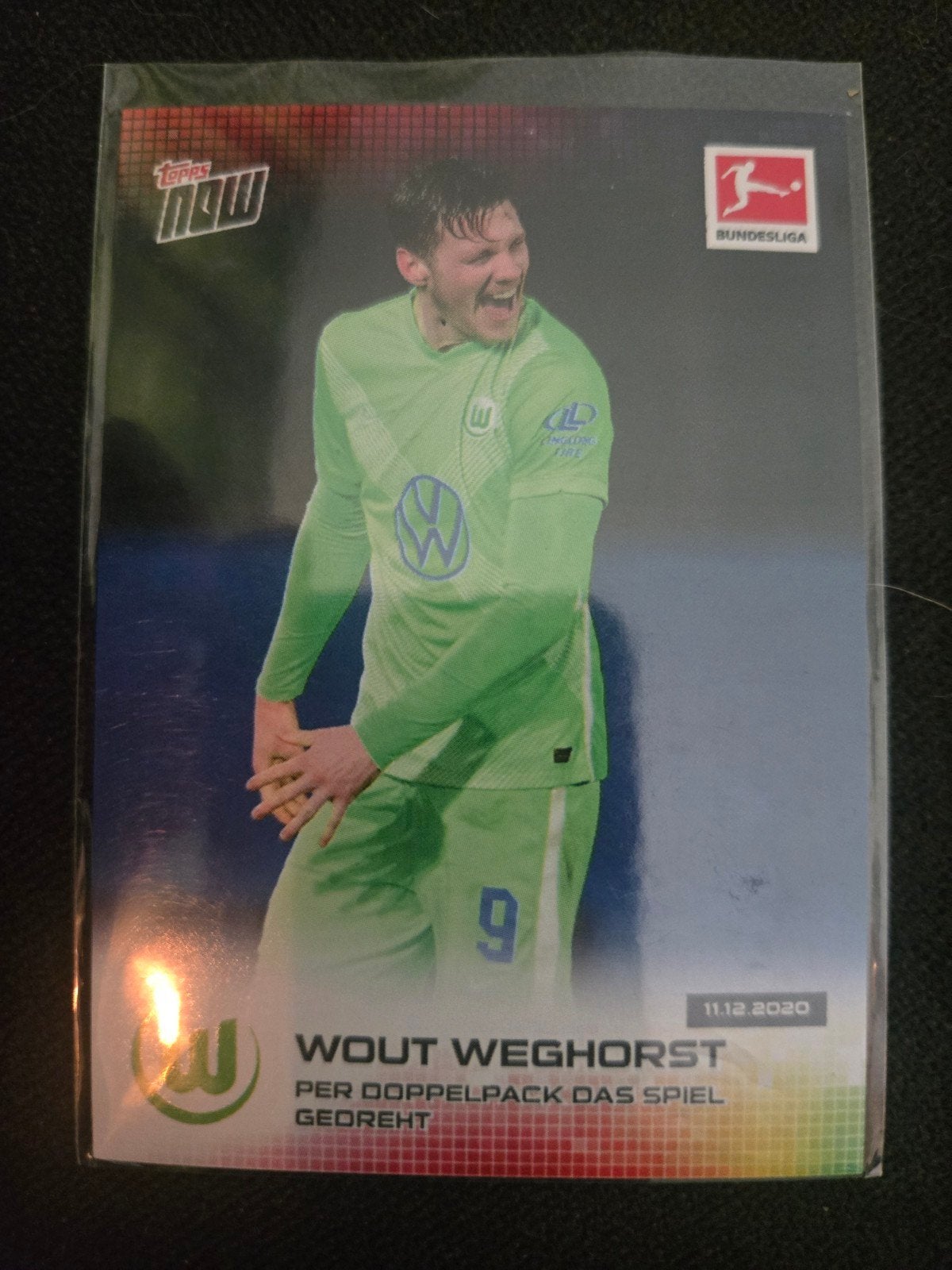 Wout Weghorst Topps Now Bundesliga Voetbalkaart, Verzamelen, Ophalen of Verzenden, Zo goed als nieuw, Buitenlandse clubs, Spelerskaart