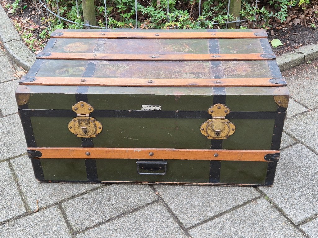 Deken kist, Ophalen, Gebruikt, Groen, Vintage