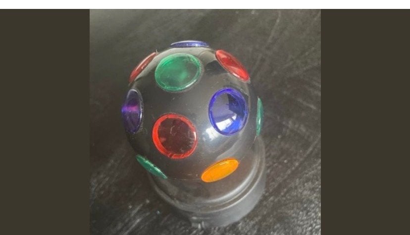 Discolamp met licht en beweging, Ophalen, Gebruikt, Discobol, Kleur