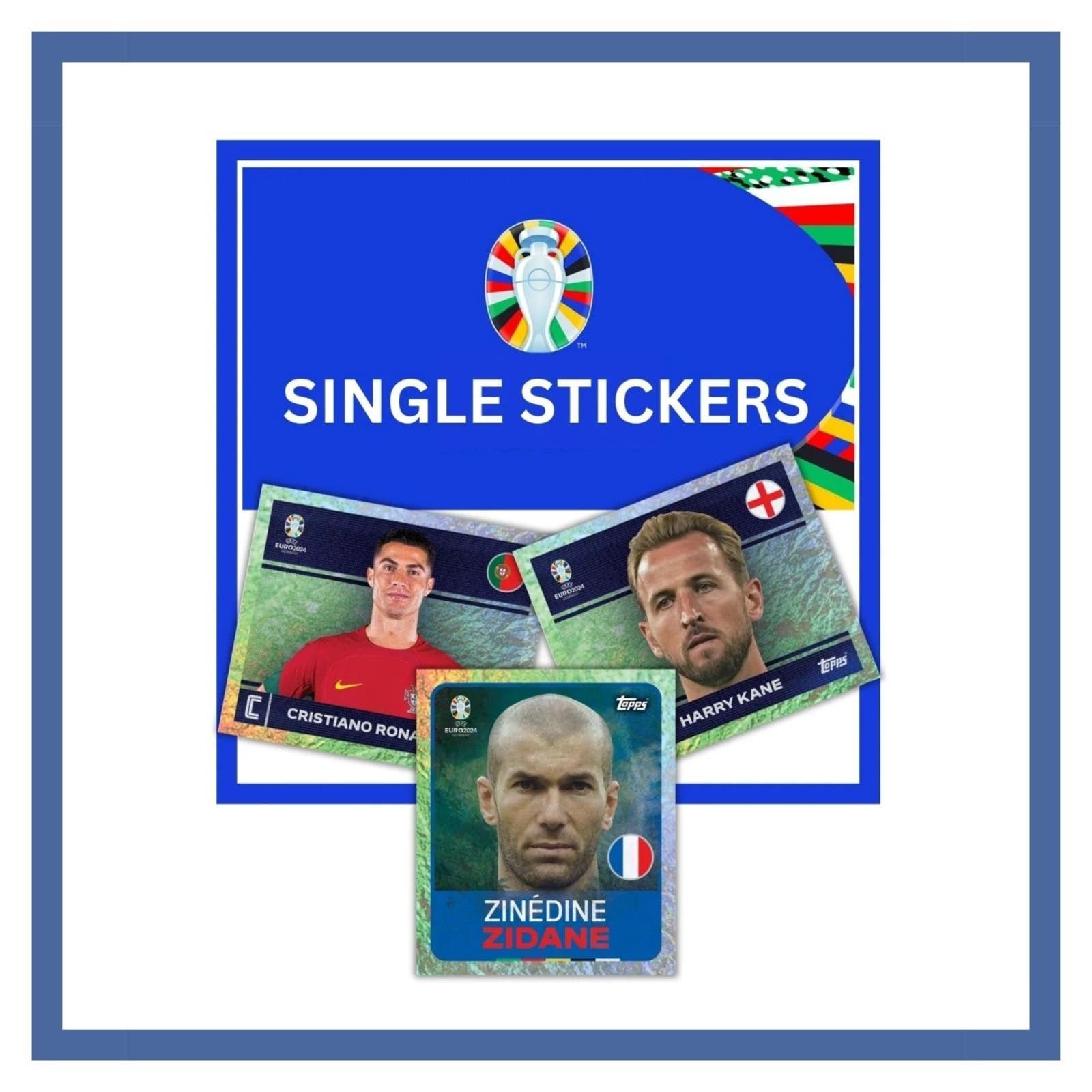Topps EURO 2024 Losse Stickers - Ronaldo, Kane, Z, Ophalen of Verzenden