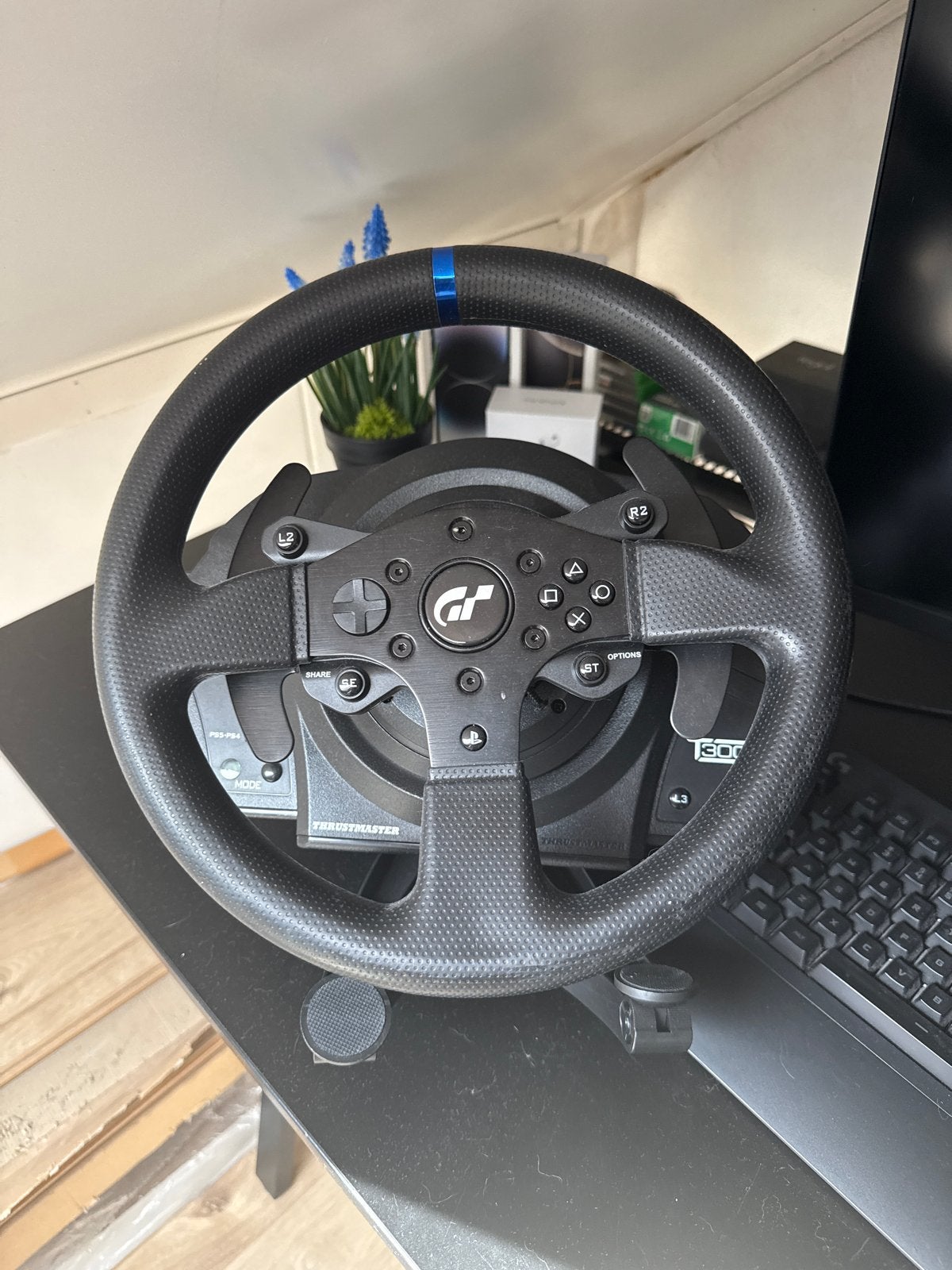 Thrustmaster T300 RS GT met optionele TH8A Shifter, Ophalen, Racestuur, Force feedback, PlayStation