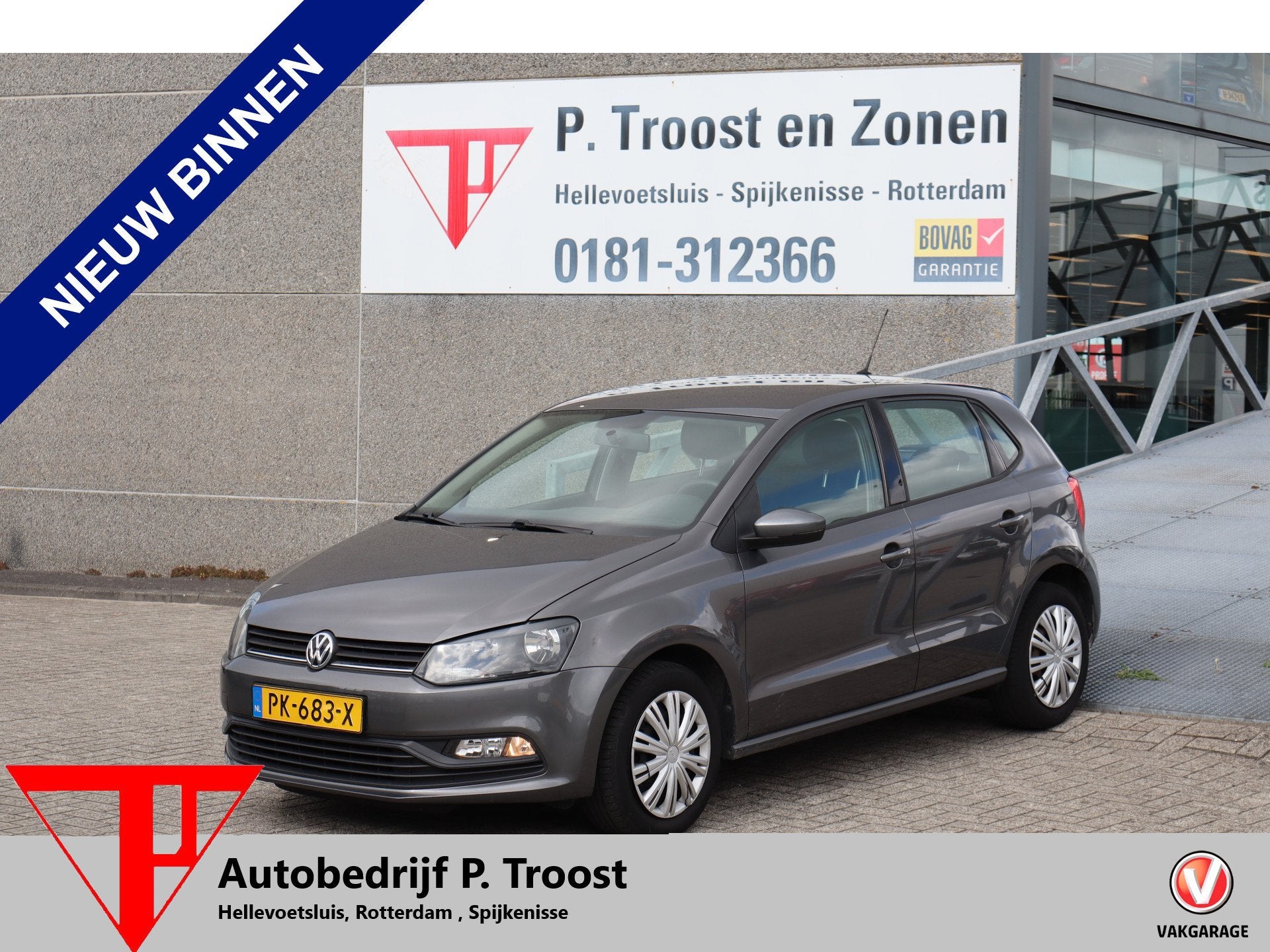 Volkswagen Polo 1.0 Meeneemprijs/Airco/Bluetooth/5 deurs, Auto's, Euro 6, 60 pk, Bedrijf, Handgeschakeld