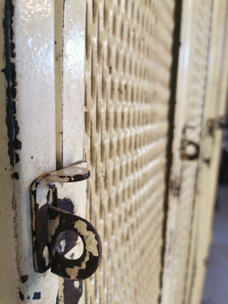 Vintage lockerkast 4 deurs, Huis en Inrichting, Ophalen, Gebruikt