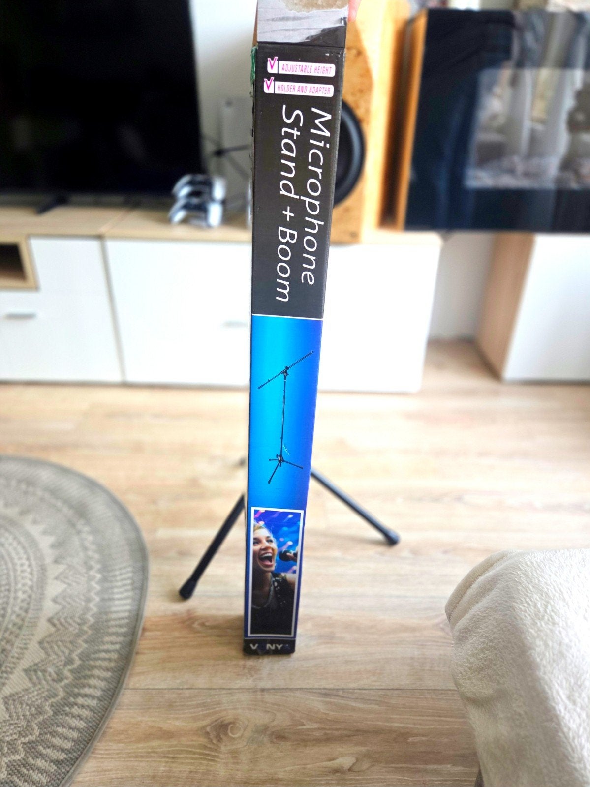 Microfoonstatief met Boom - Vonyx MS10 Nieuw, Muziek en Instrumenten, Ophalen of Verzenden, Zo goed als nieuw
