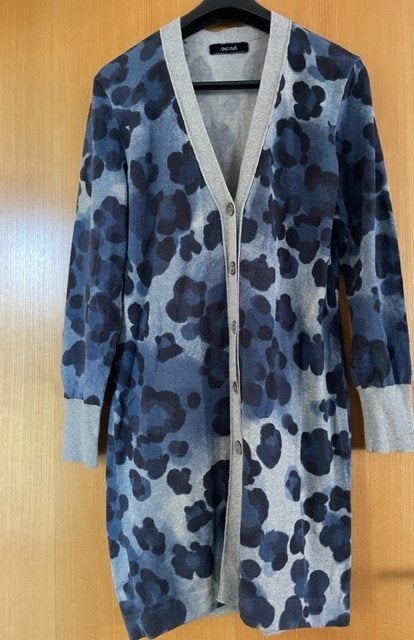 Uno Due lang vest, Ophalen of Verzenden, Zo goed als nieuw, Maat 42/44 (L), Blauw