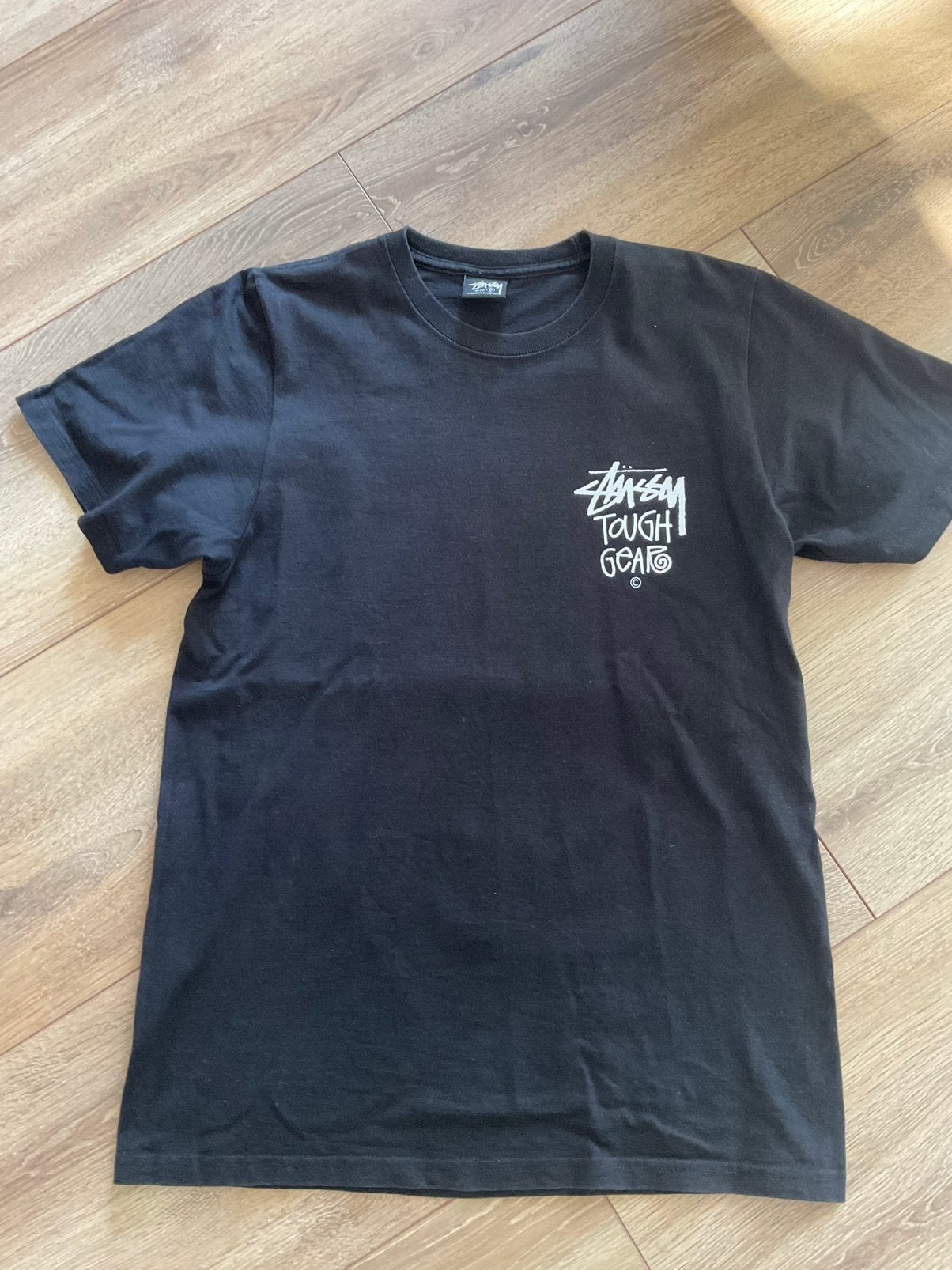 Te Koop: prachtig, zwart Stusdy shirt, korte mouw, maat S, Ophalen of Verzenden, Gedragen, Maat 46 (S) of kleiner, Zwart