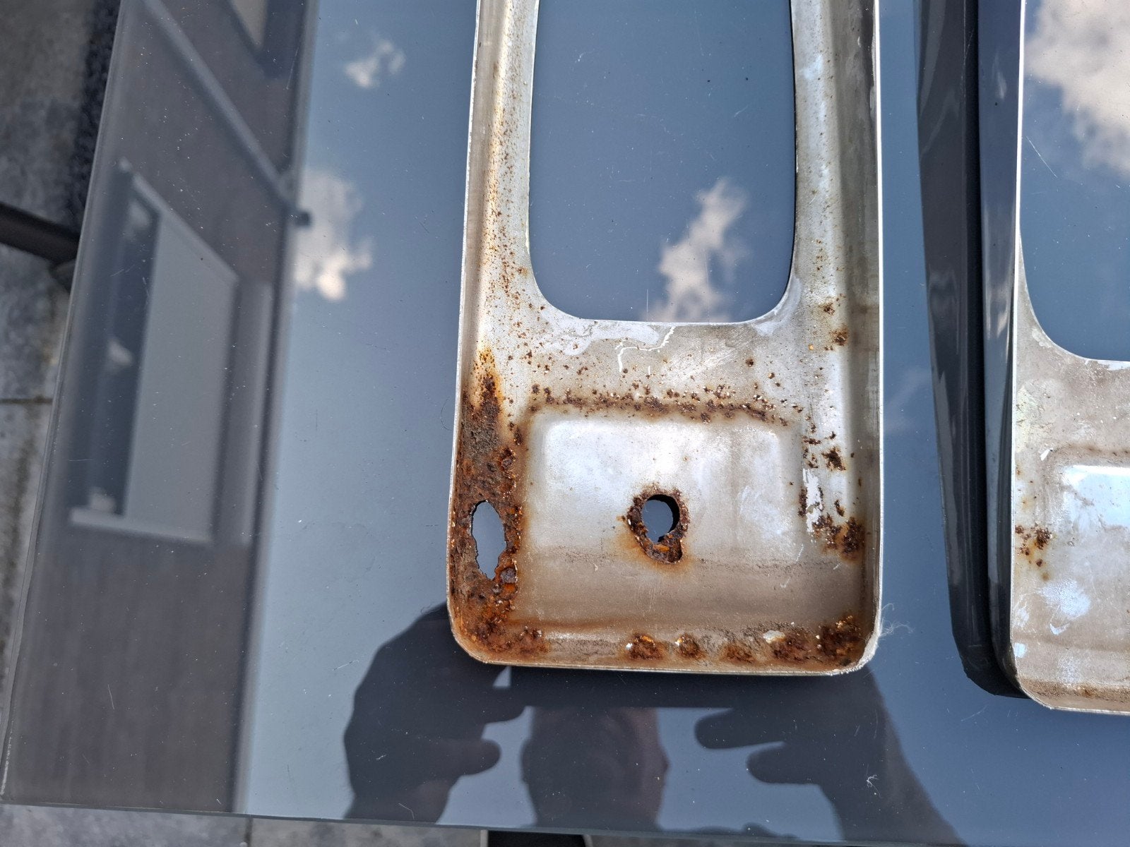 2 achterlichtkappen +1 koplamprand verchroomd Trabant 601, Ophalen of Verzenden, Gebruikt