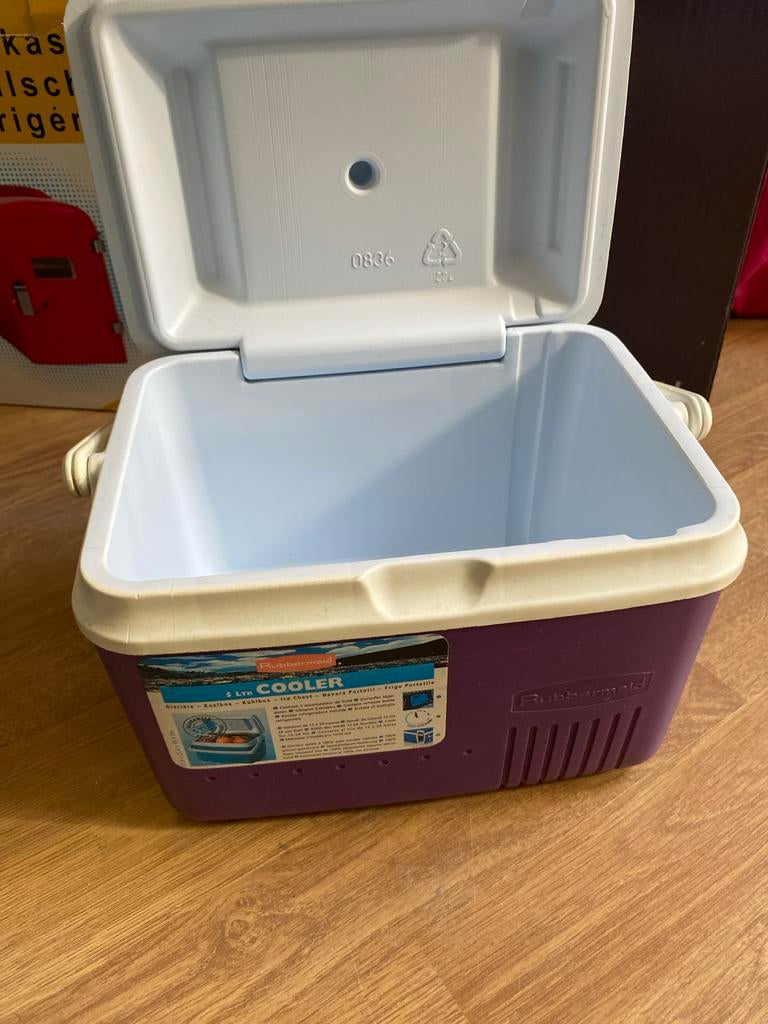 Rubbermaid Koelbox - Compact en Handig, Caravans en Kamperen, Ophalen of Verzenden, Gebruikt, Koelbox, Koelelement