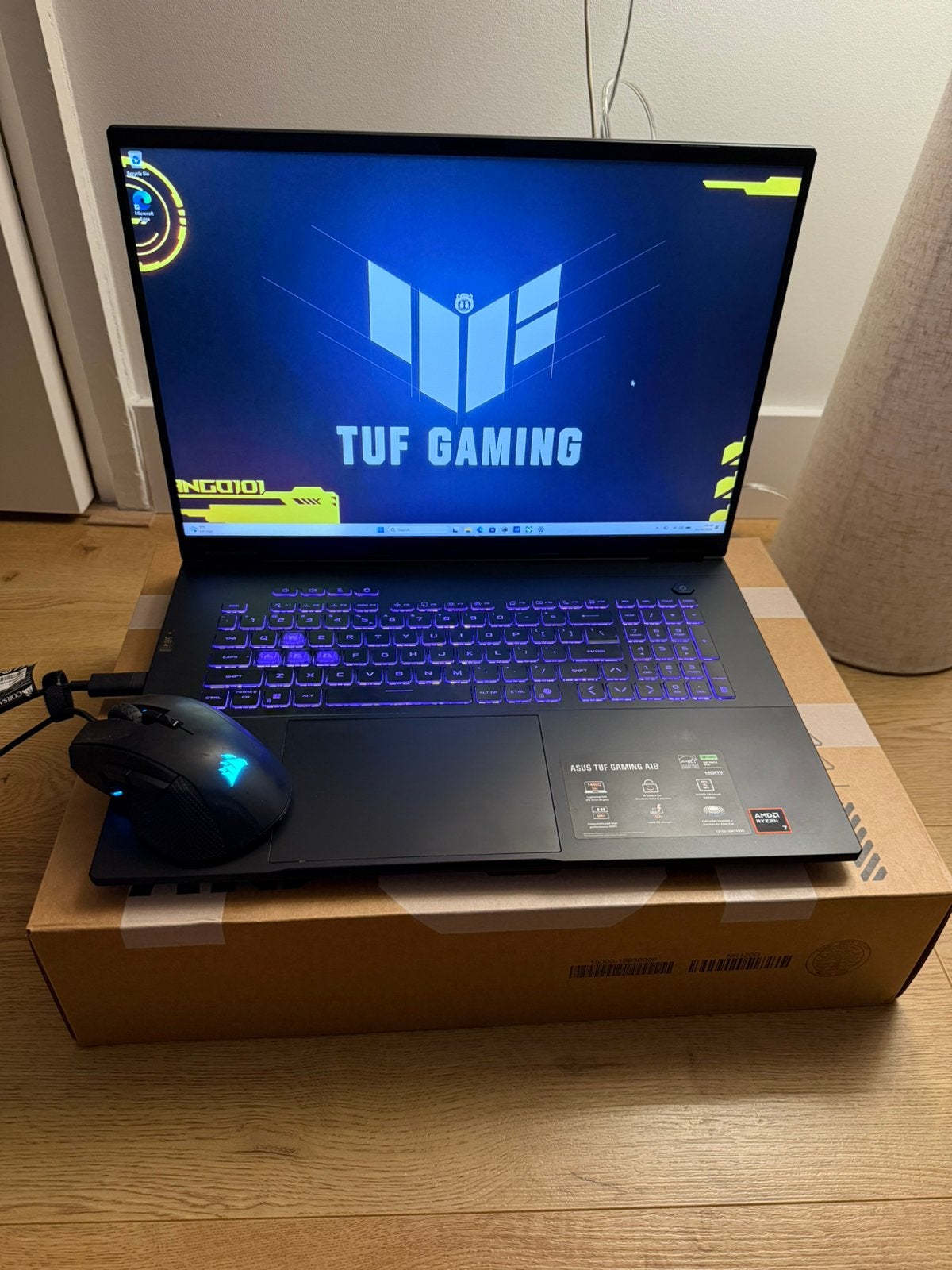 ASUS TUF A18 Gaming Laptop – Als nieuw | RTX 5060 | Garantie, Computers en Software, Ophalen, Zo goed als nieuw, Gaming, SSD