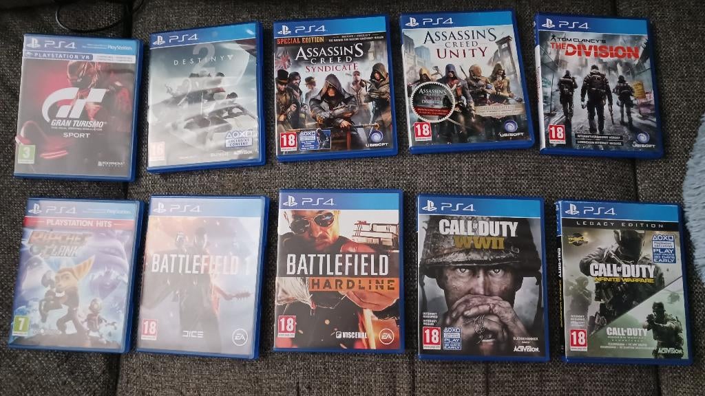 10 x PS4 spellen voor 60 Euro incl. verzenden of 10 p/s los, Avontuur en Actie, Online, 1 speler, Ophalen of Verzenden