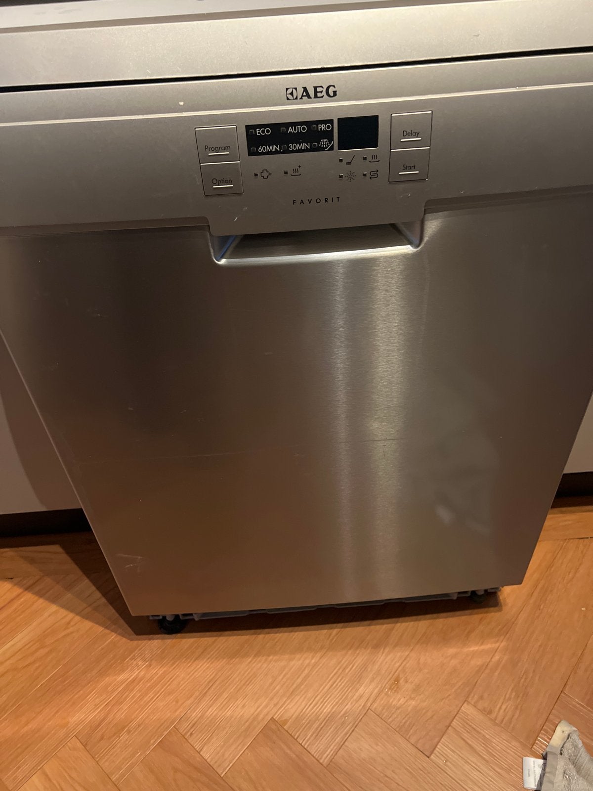 AEG Favorit vaatwasser - afvoer defect, Ophalen, 60 cm of meer, Eco programma, Niet werkend