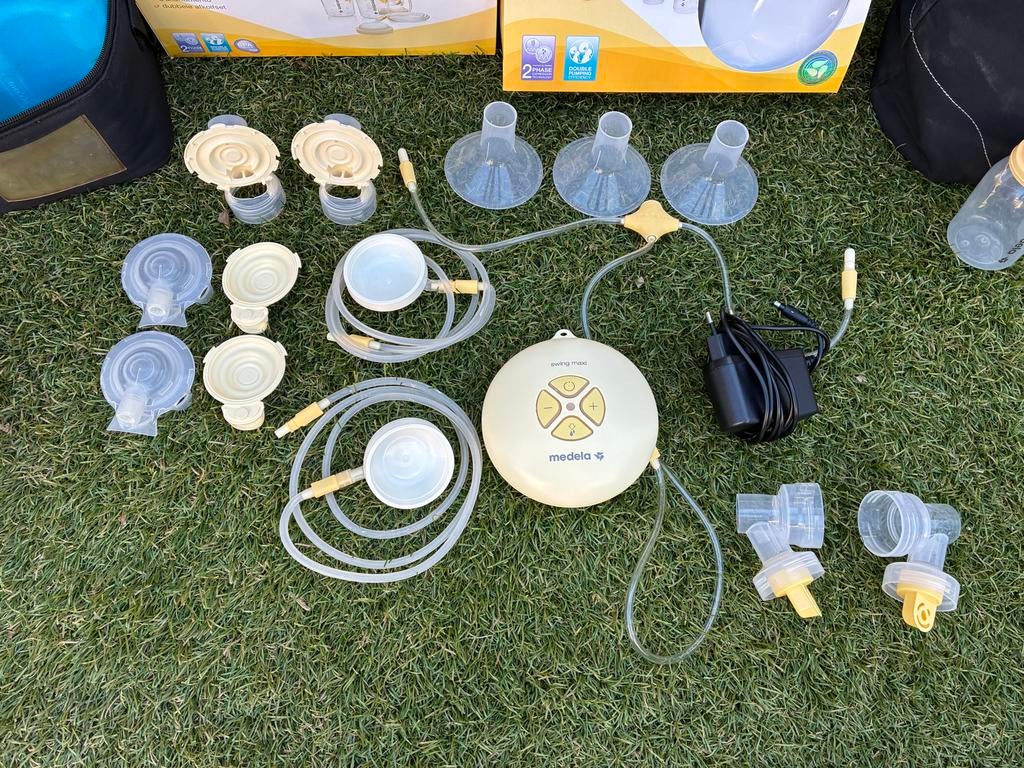 Medela Borstkolf Set (Swing Maxi, koeltas en kolftas), Ophalen of Verzenden, Gebruikt, Borstkolf