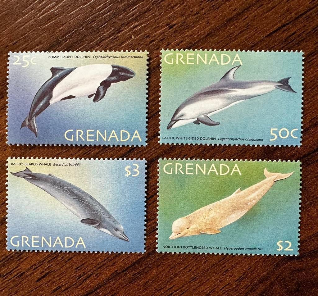 Grenada 2001 - Dolfijnen en Walvissen - Postfris, Ophalen of Verzenden, Postfris