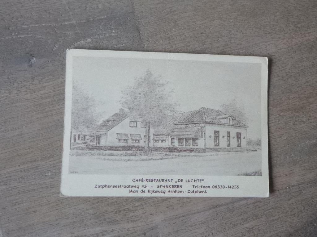 Spankeren, de Lucht  cafe restaurant  kunst, Verzenden, 1980 tot heden, Ongelopen, Noord-Brabant
