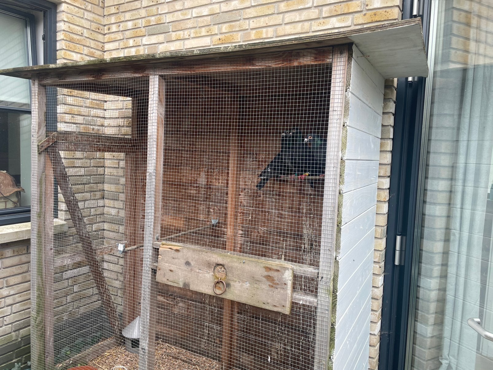 Volière, Dieren en Toebehoren, Vogels | Hokken en Kooien, Ophalen of Verzenden, Hout, Volière